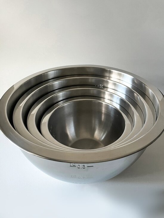 Wolfgang Puck Other - Wolfgang Puck Stainless Steel Mixing Bowls Set of 4: 6qt 4qt 2qt 1qt Nesting